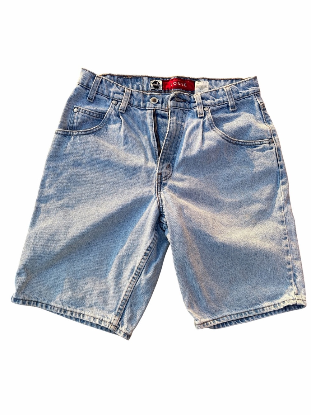 Vintage 90s Levis SilverTAB Denim Jean Shorts Mens Sz 32 Blue Loose Fit USA Y2K